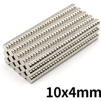 10x4mm Round Super Strong Neodymium Magnet N35 Powerful Magnetic NdfeB Permanent Refrigerator Magnet imanes DIY