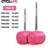 CYCLAMI High Quality Tpu Bike Inner Tube 700C x 18 23 25 28 30 32 Road Bicycle TPU Material Tire 65mm French Metal Valve Stem