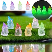 100/40/20PCS Mini Gnomes Fairy Garden Miniatures Luminous Forest Fairy Moss Micro Landscape Decoration Accessories Home Decor