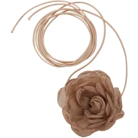 Spring Collection Multi-Color Rose Neck Chain, French Choker Necklace, Elegant Collar Accessories for Women's Fashion Style