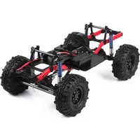 RC Car Upgrate Parts 275mm Wheelbase Assembled Frame Chassis with Wheels for 1/10 RC Crawler Car SCX10 D90 TF2 MST
