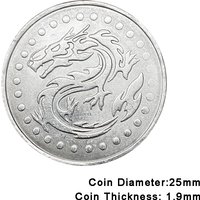 100pcs Arcade Game Coin Token Stainless Steel Coins Tokens Bee for Arcade MAME JAMMA Cabinet Vending Machines Car-Washing Tokens
