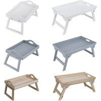 Multi Function Clip On Sofa Tray with Foldable Legs Armrest Snack Tray Laptop Stand Serving Table for Bed Coffee Breakfast Floor