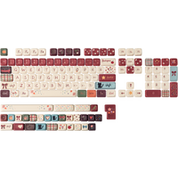 KiiBOOM All My Faves Keycap Set 133 MOA Profile Dye-Sub PBT Keys MX-Compatible for 60% to Full-Sized ANSI/ISO Layout Keyboards