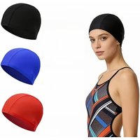 1pc Comfortable Breathable Swimming Cap, Unisex Adult Swim Hat, Essential Headwear for Pool Beach Water Sports