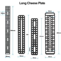 CAMVATE Camera Baseplate Extension Long Cheese Plate With Multiple 1/4"-20 Thread Holes For DLSR Camera DIY Setup