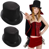 Retro Top Hat Magician Black Color Hat Costume Cosplay Halloween Props Party Supplies Steampunk Circus Ringmaste Role Play