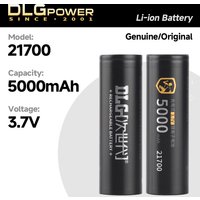 DLGPOWER 21700 3.7V 5000mAh Rechargeable Li-Ion Battery with Smart Charger Flashlight High Power Electrical Tools Battery Pack