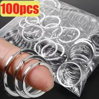Metal Keyring Keyfob Stainless Steel Anti-rust Key Holder Keychains Pendant Key Ring 30mm/25mm/20mm