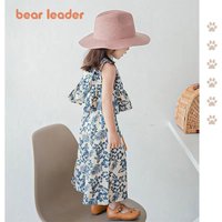 Bear Leader – ensemble haut et pantalon à jambes larges pour filles, Netflix, nouveau tempérament de mode rétro Floral, vêtements deux pièces pour filles, été 2026
