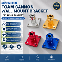 Colorful PA Foam Pot, High Pressure Car Wash Foam Cannon, 1/4" Quick Connect & Aluminum Wall Hanger Bracket