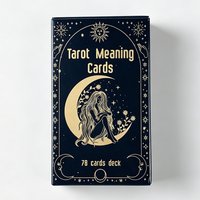 Meaning Tarot Cards 78 Cards Deck English Visions Divination Edition Board Game For Beginners,Meditation & Party Games