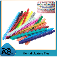 AG 20pcs/Park Dental Orthodontic Elastic Ligature Ties Bands for Brackets Braces Colourful to Choose Dentist Ortho Materials