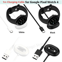 USB Charging Cable Power Charge Wire for Google Pixel Watch4 45mm 41mm Smartwatch Dock Charger Adapter Charger Accessories