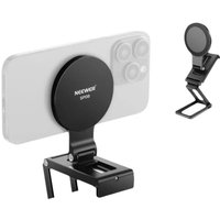 Neewer Continuity Camera Mount for Desktop Monitor, Magnetic Tri Fold Desk Phone Camera Webcam Mount Holder For MagSafe iPhone