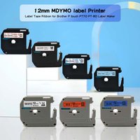 12mm M labelTape MK231 M-K231 MK131 MK631 Compatible for Brother P-Touch Label Maker Printer PT-55 PT-60 PT70 PT-75 PT-80 PT-90