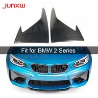 2pcs for 2 Series Carbon Fiber FRP Front Bumper Fog Splitters Apron Flaps for BMW F87 M2 Coupe 2 Door 2016 2017 2018 Car Styling