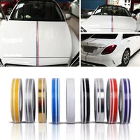 9.8m 1 Roll Striping Pin Stripe Steamline Double Line Tape Car Body Decal Vinyl Sticker Car Decoration Styling Tools Multicolor