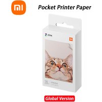 Globale Version Original Xiaomi Zink 2"x3" Premium Fotopapier 20er Pack versiegelt Neu für Xiaomi ZINK AR Pocket Printer 1s