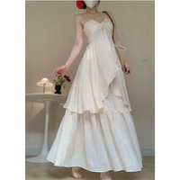 White 2 Piece Dress Sets 2024 Summer French Romance Elegant Halter Blouse + Sweet Skirts Fairy Style Beach Party Aesthetic