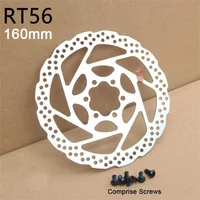 Bicycle Disc Brake Rotor 160mm Hydraulic Brakes Rotors Heat Dissipation Road Mountain Bike Rotor RT56 6 Bolts Bike Parts