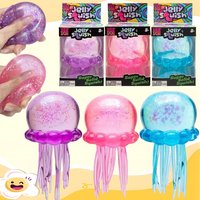 Kawai Jellyfish Maltose Squishy Toy Soft Colors Cute Jelly Fish Modeling Stress Relief for Kids Adults Anxiety Sensory Toy Gift