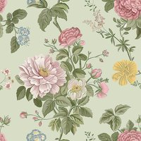 Floral Peel and Stick Wallpaper Boho Green Removable Contact Paper Pink Flower Self Adhesive Wall Paper for Bedroom Bathroom