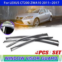 Car Window Visor For LEXUS CT 200h ZWA10 CT200 2011~2017 2012 2013 2014 Vent Awning Sun Rain Guard Cover Deflectors Accessorie