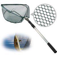 130CM Portable Fishing Landing Net Telescopic Folding Fishing Net with Handle for Bird Fish Carp Trout Catch & Release