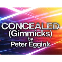 CONCEALED (Gimmicks) by Peter Eggink Card Magic and Trick Decks Close Up Magic Props Street Magician Mentalism Magia