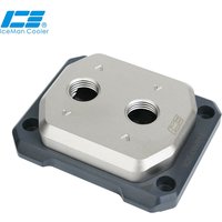 IceManCooler Delid Die Cooler For Intel 1700,AMD AM5 CPU Core Touch Water Block Full Copper,0.15mm Micro Channels,ICE-DWB12