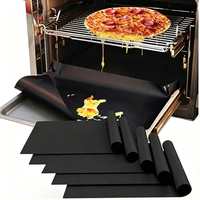 1/2/3/5Pcs BBQ Mats Oven Bottom Liners Reusable Non-stick Baking Mats Outdoor Party Protective Mats Kitchen Tools