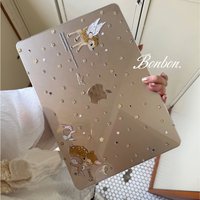 Deer Footprints Y2K Crystal Laptop Case For Macbook Air 13.6 M4 NEO 15 M3 Hard Cover For Mac Book Pro 13 M1 M2 14 M4 M5 16 Cover