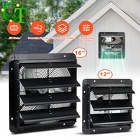 12/16 Inch Shutter Exhaust Fan High Performance EC Motor Ventilation Fan For Greenhouse Attic Warehouse Air Ventilation