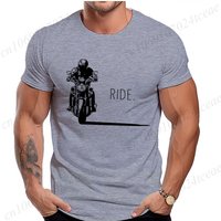 AliExpress KUCLUT Men's Casual Motorcycle Graphic T-Shirts Man Street Summer Harajuku Tshirt Motorbike Racer Vintage Retro Bike T-Shirts Top Gift