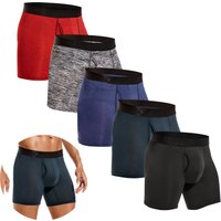 5pcs Front opening Boxers man polyester underpants men underwear sexy Men's panties gifts Mens boxer shorts calecon