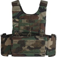 LV119 Tactical Plate Carrier Set Thickened Shoulder Pads Quick Release Hunting Vest With Triple 5.56 Mag Pouch Airsoft Chest Rig