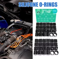 Silicone O-Ring Kit, Universal Sealing Ring Gasket Set for Automotive Fuel Air Gas Pipeline, Wear