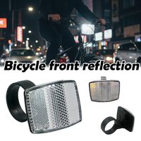 Bicycle Handlebar Reflector, High-Visibility Honeycomb Pattern Safety Reflector for Night Riding, Easy to Install Bike Accessory