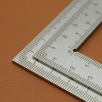Mini Stainless Steel L-Square Ruler Right Angle Corner Ruler Double Scale Thickened Multi-Function Measuring Tool