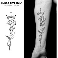 Flower Leopard Temporary Tattoo,Lasts To 15 Days New Technology Magic Waterproof Semi Permanent Sticker.