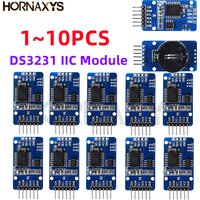 1-10PCS/DS3231 IIC Module Precision Clock Module DS3231SN /DS3231M Memory Real Time 3.3V/5V For Raspberry Pi