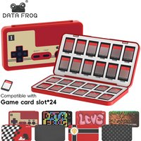 DATA FROG 24-in-1-Spielkartenetui, schützender Halter, Hartschalen-Spielkarten-Aufbewahrungsbox für Switch/Lite/Oled-Zubehör