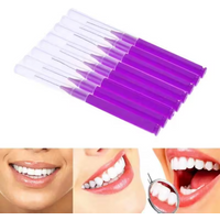 20pcs/pack Interdental Cleaning Brush Teeth Gap Cleaner Disposable Interdental Brush Toothpick Braces Gap Cleaning Dental Floss