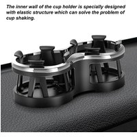 2 in 1 Cup Holder Car 2 in 1 Cup Holder Drinking Bottle Bracket Black for Milk Tea Can Ashtray Car Cup Holder Extender