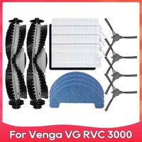 Kompatibel für Venga VG RVC 3000 roboter staubsauger ersatzteile zubehör hauptseiten bürste hepa filter mop pad
