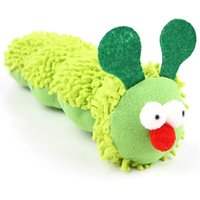 Pet plush toys cat self entertainment toys durable and bite resistant caterpillar plush toys suitable for cats to play at home