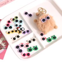 5/10Pcs Acrylic Cute Mini Cartoon Glasses Frog Owl Deer Fashion Decorative Crafts For Making DIY Doll Kids Gifts Accessories