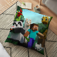Pillowcase Soft Pixel Game Chicken Jockey Double-sided Pillowslip Living Room Bedroom Anime Figure Home Decoration Birthday Gift