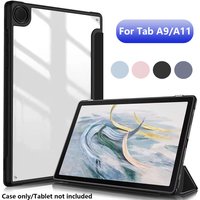 Minimalist Matte Acrylic Back Tablet Cover Compatible Samsung Tab A9 SM-X110 X115 / Tab A11 SM-X135 X133 Shockproof Slim Case